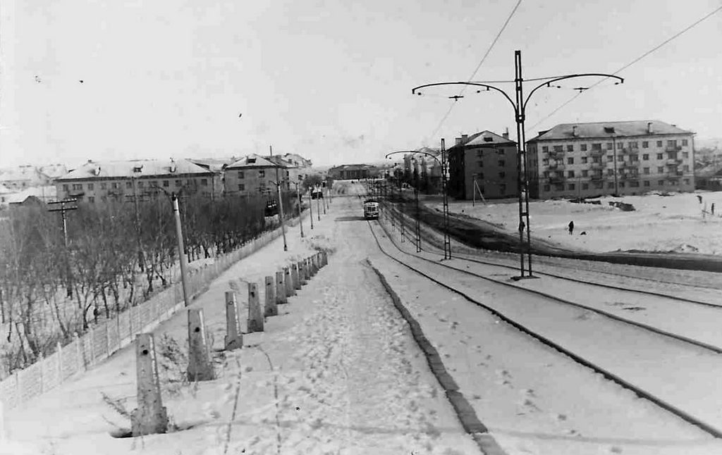 Караганда — Старые фотографии (до 2000 г.); Караганда — Трамвайные линии