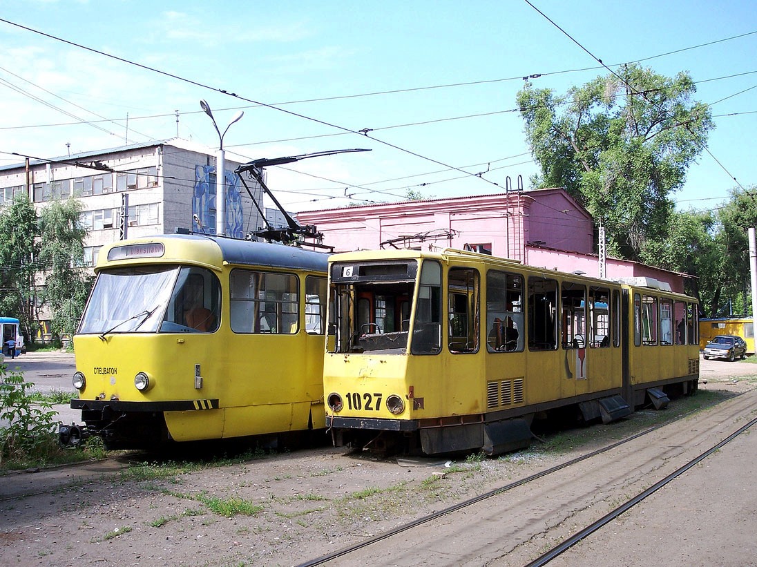 Алмати, Tatra T3D № Спецвагон; Алмати, Tatra KT4D № 1027