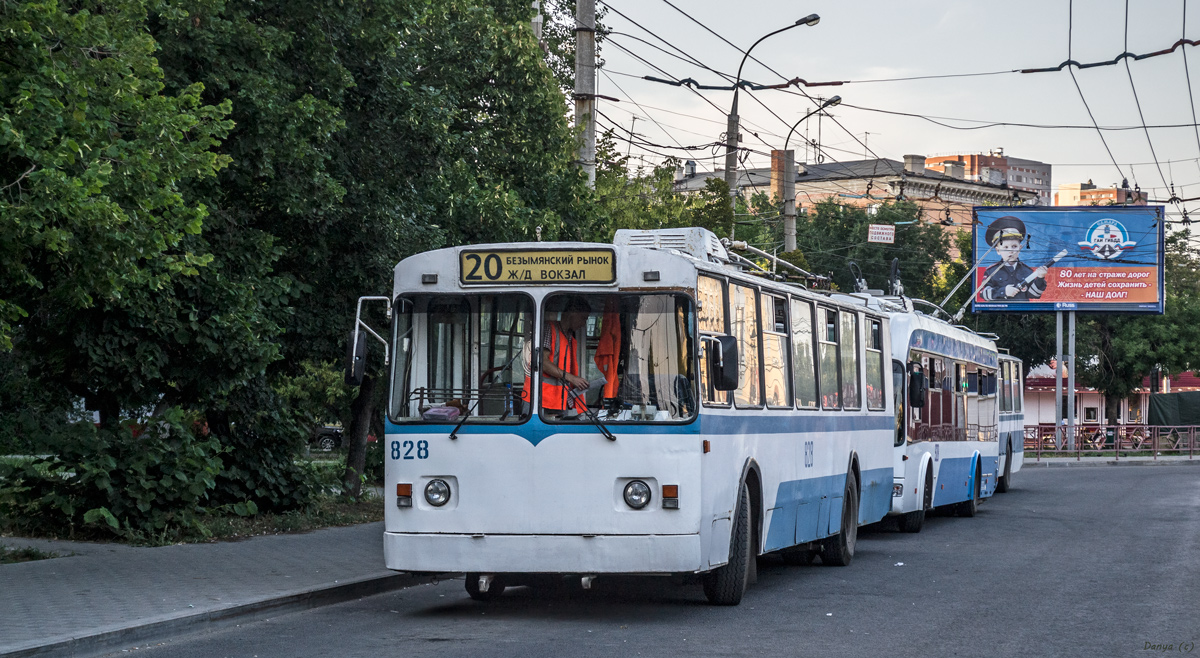 Самара, ЗиУ-682В [В00] № 828; Самара — Конечные станции и кольца (троллейбус)