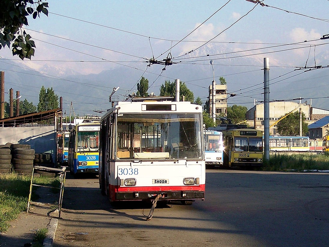 Алматы, Škoda 14Tr07 № 3038 Алматы, Škoda 14Tr07 № 3038