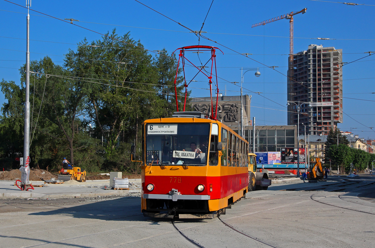 Екатеринбург, Tatra T6B5SU № 778