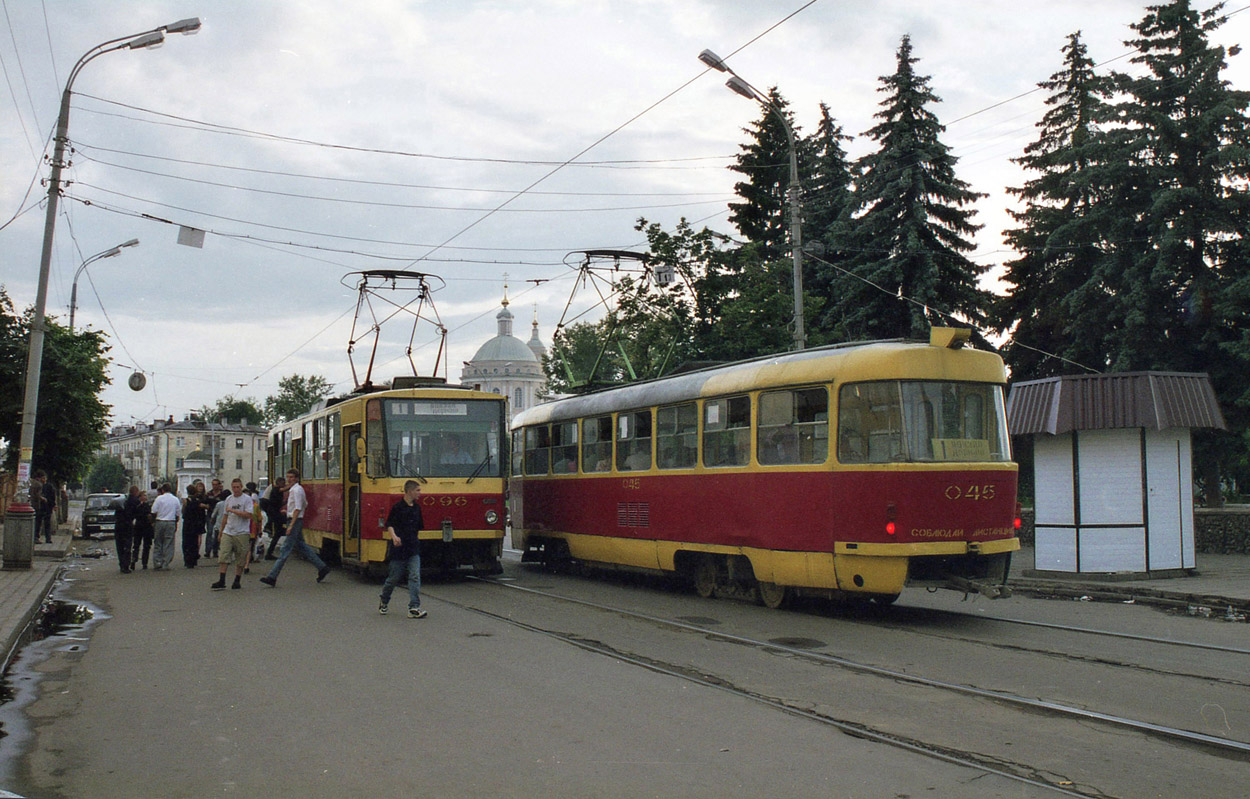 Орёл, Tatra T6B5SU № 096; Орёл, Tatra T3SU № 045; Орёл — Исторические фотографии [1992-2005]