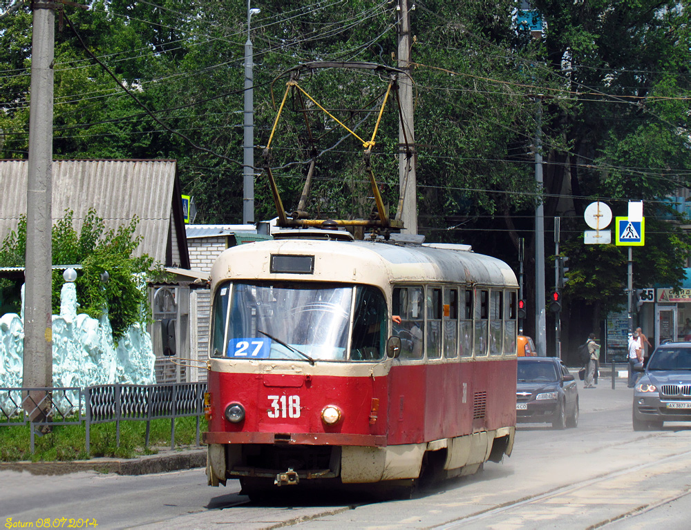 Харьков, Tatra T3SU № 318