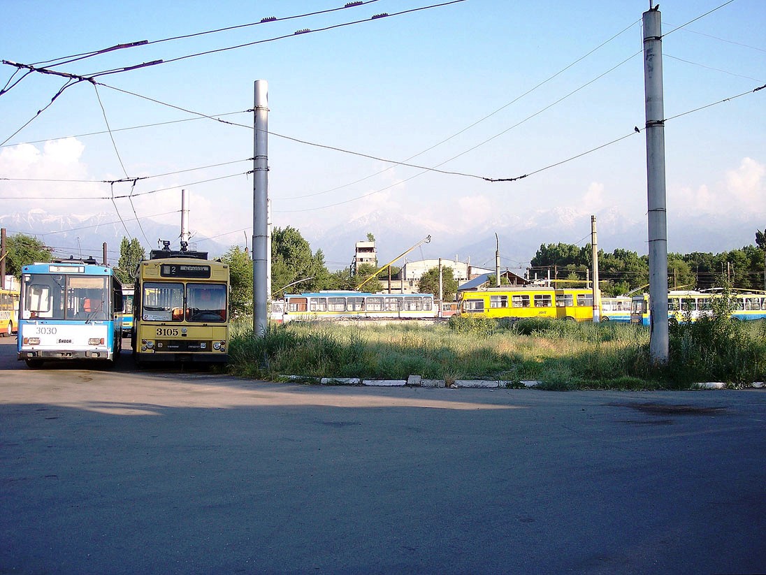 Алматы, Salvador Caetano/Efacec 175TR110 № 3105; Алматы, Škoda 14Tr13/6 № 3030; Алматы — Разные фотографии