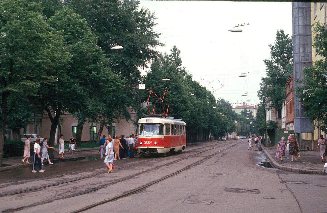 Москва, Tatra T3SU (двухдверная) № 2084; Москва — Исторические фотографии — Трамвай и Троллейбус (1946-1991)