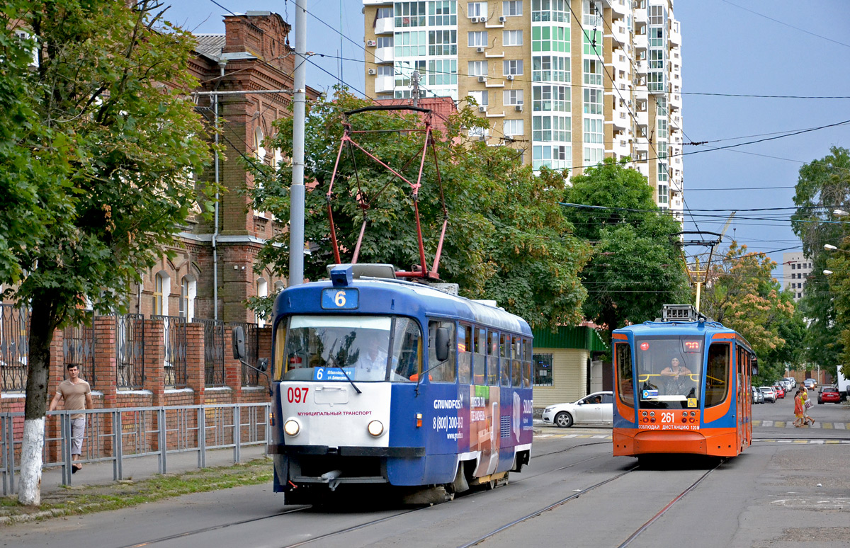 Краснодар, Tatra T3SU № 097; Краснодар, 71-623-02 № 261 Краснодар, Tatra T3SU № 097; Краснодар, 71-623-02 № 261