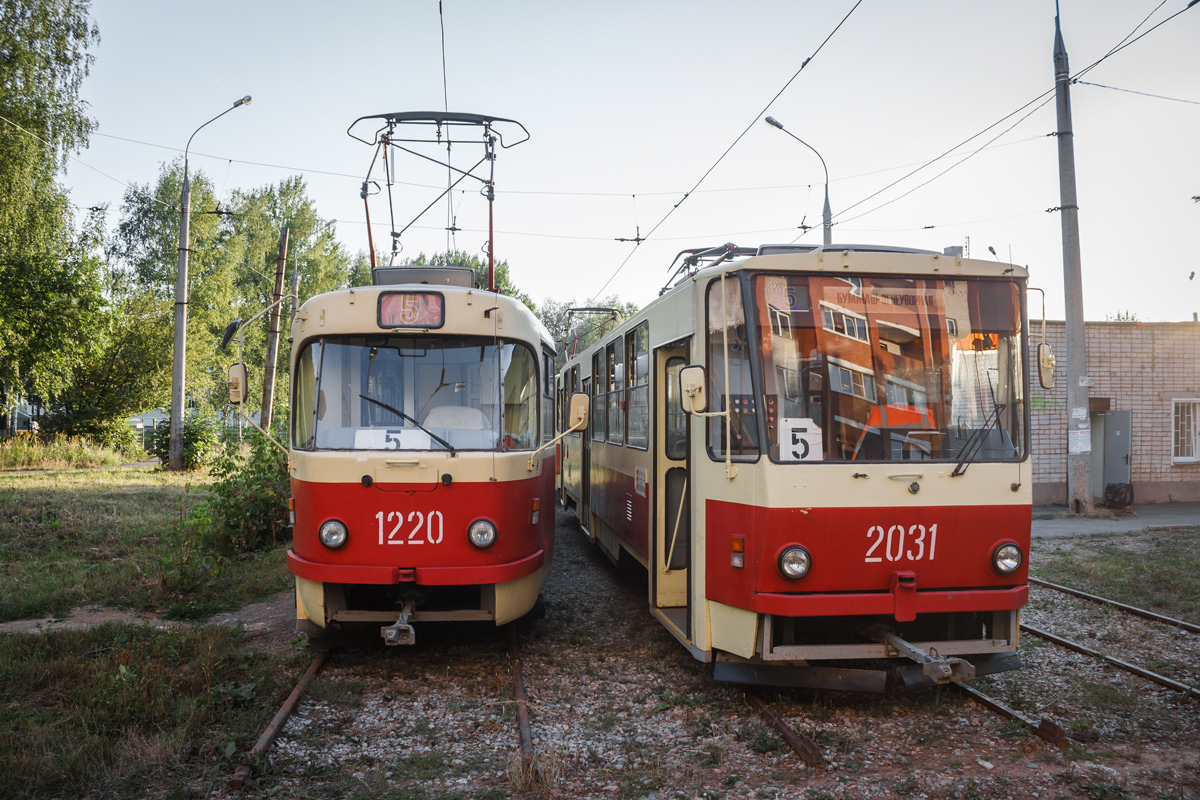 Ижевск, Tatra T3K № 1220; Ижевск, Tatra T6B5SU № 2031