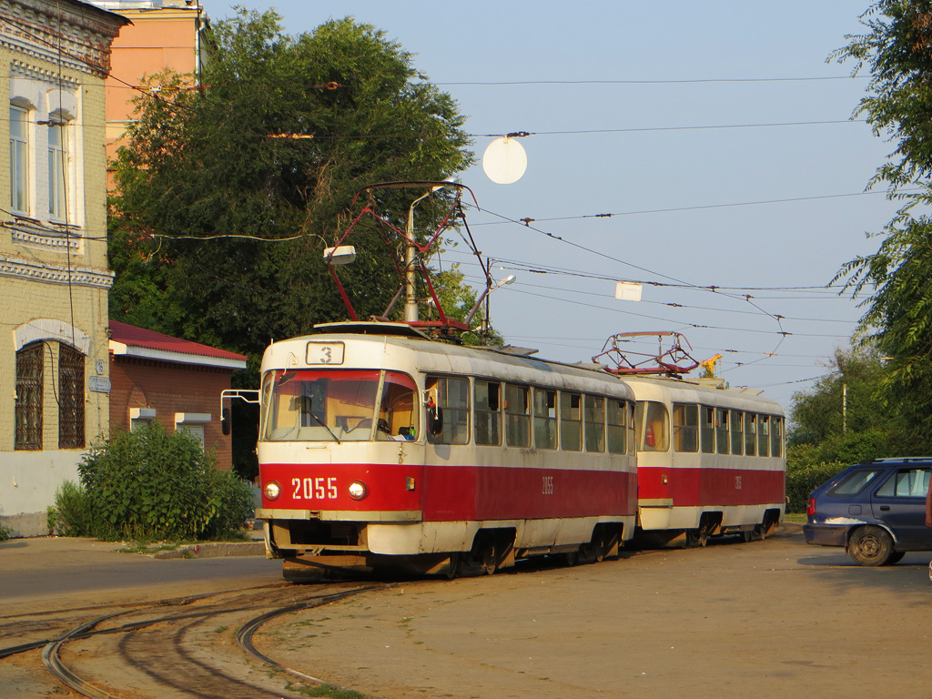 Самара, Tatra T3SU (двухдверная) № 2055