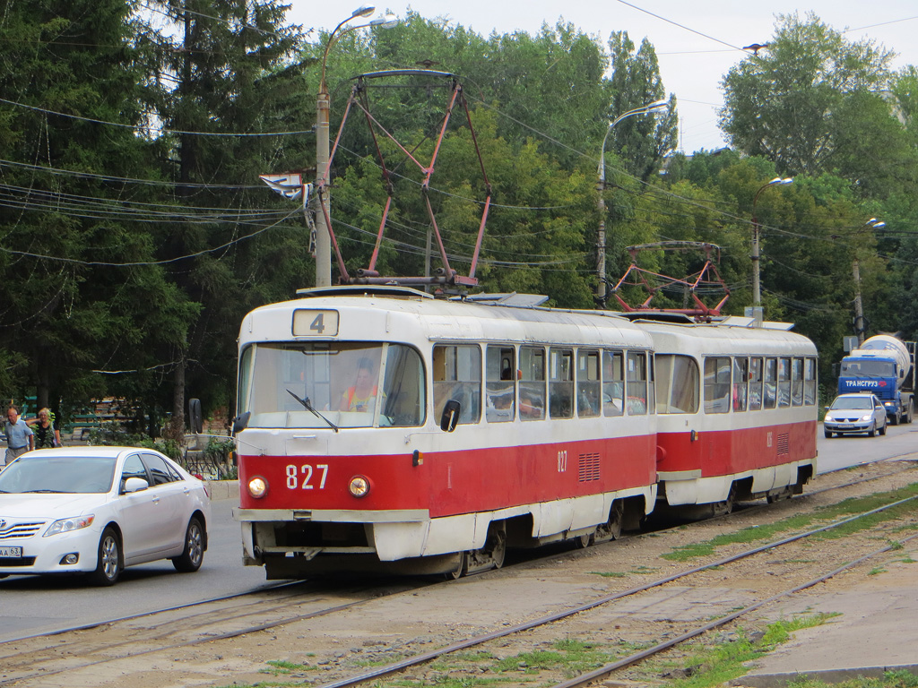 Самара, Tatra T3SU № 827