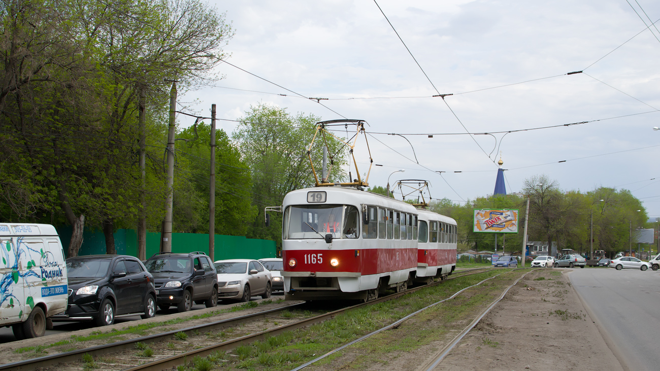 Самара, Tatra T3SU (двухдверная) № 1165