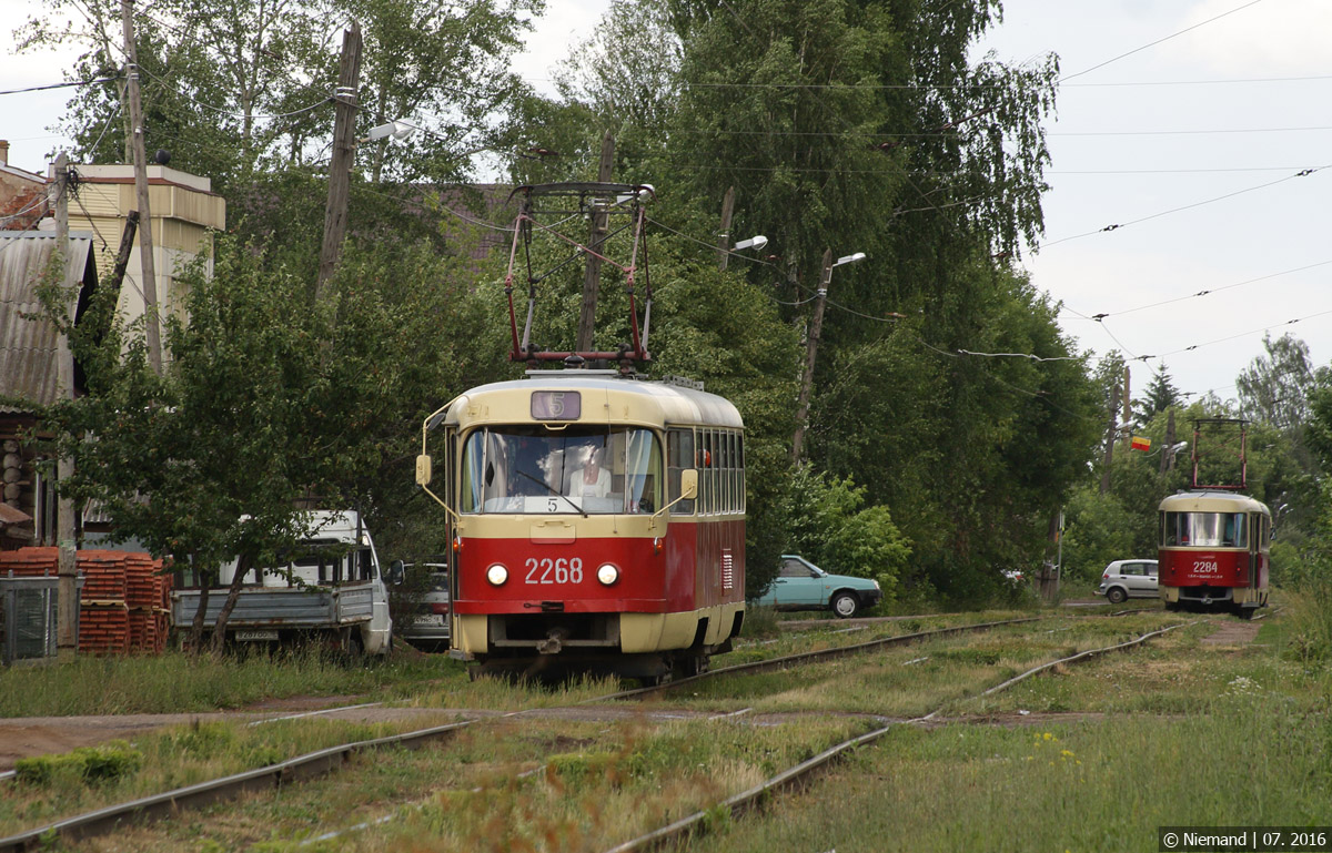 Ижевск, Tatra T3SU (двухдверная) № 2268