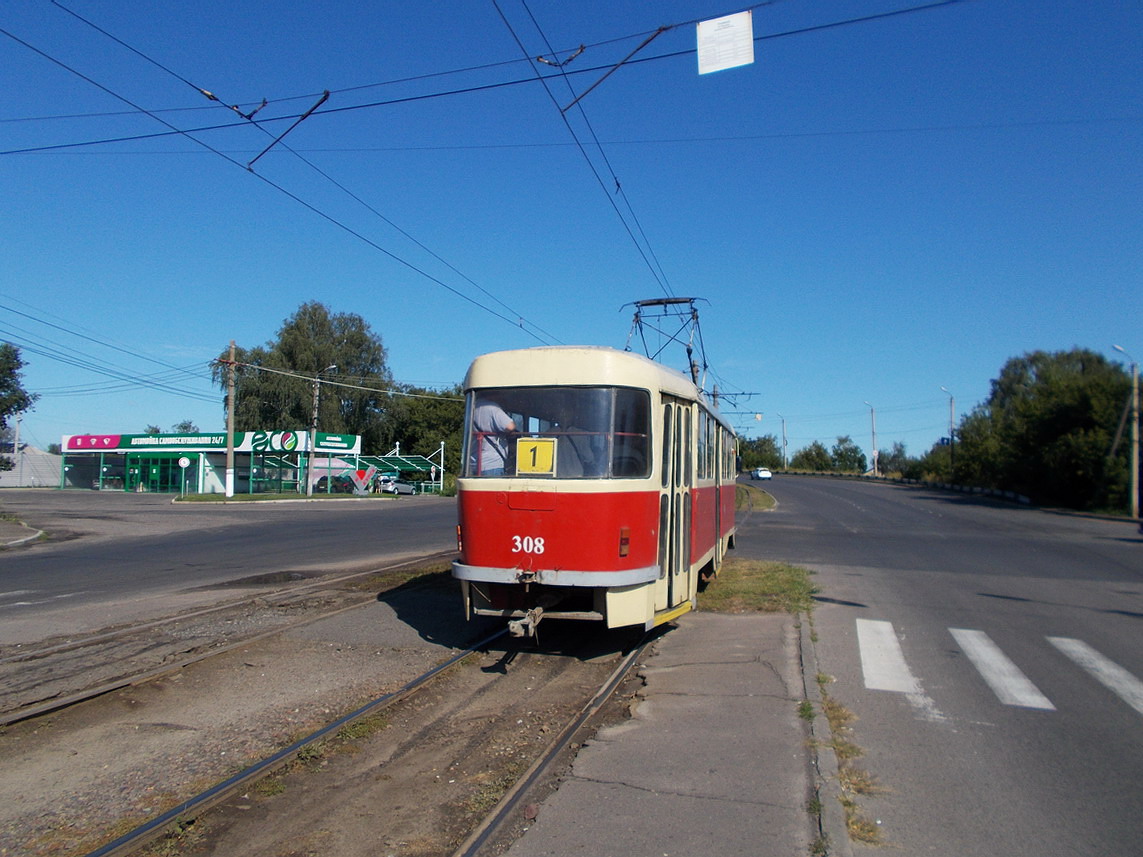 Курск, Tatra T3SU № 308