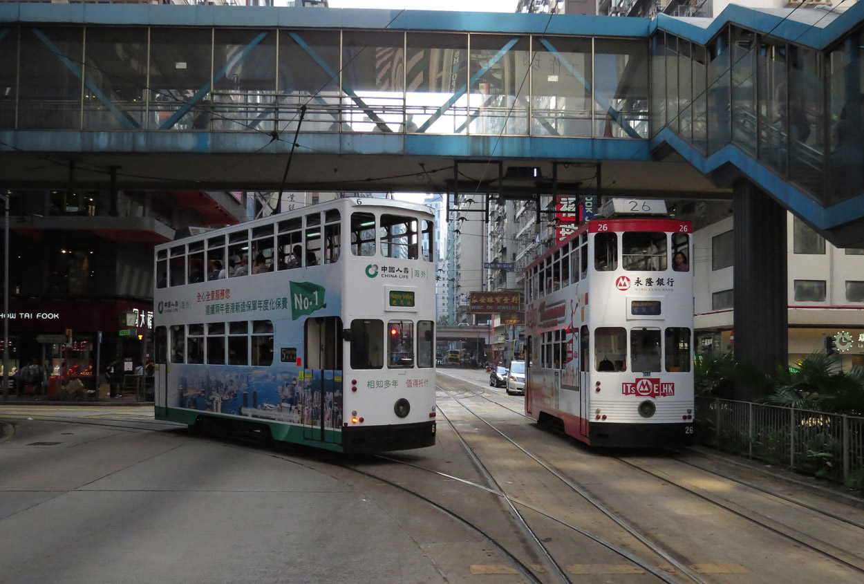 Гонконг, Hong Kong Tramways VI № 6; Гонконг, Hong Kong Tramways VI № 26; Гонконг — Городской трамвай — Линии и инфраструктура
