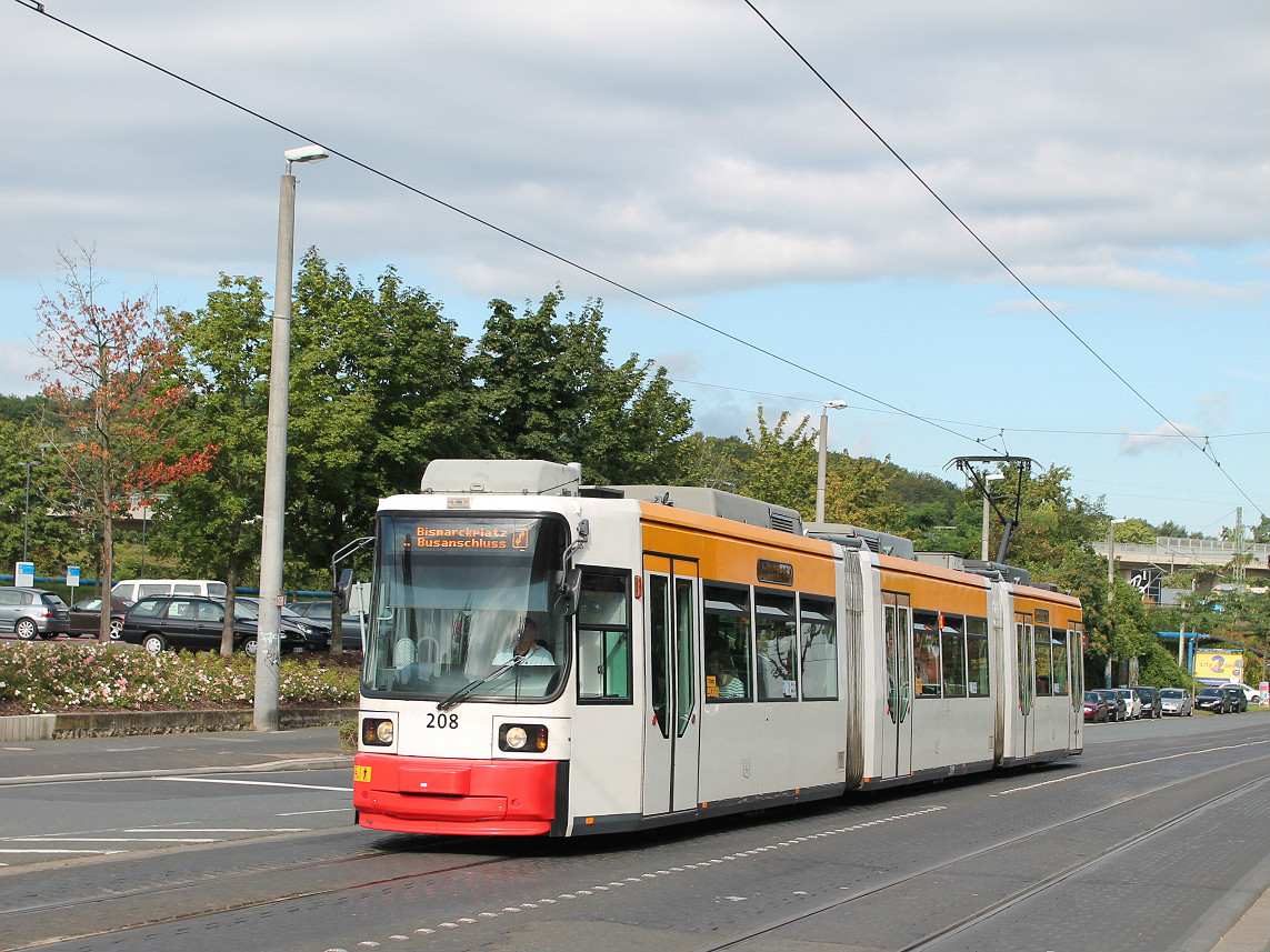 Mainz, Adtranz GT6M-ZR № 208