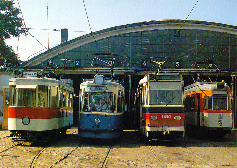 Bukurešť - Ilfov, Thomson Vo9 č. B 09471; Bukurešť - Ilfov, Rathgeber M4.65 motor car č. 2461; Bukurešť - Ilfov, ITB V3A č. 024; Bukurešť - Ilfov, Duewag L č. 2241