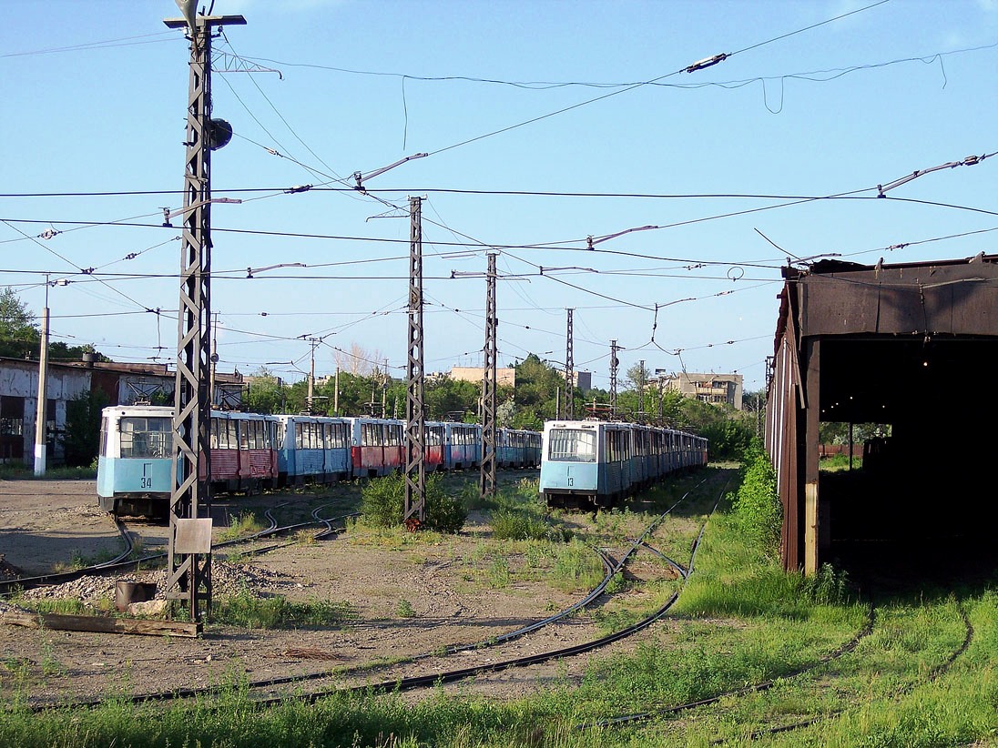 Temirtau, 71-605 (KTM-5M3) № 13; Temirtau, 71-605 (KTM-5M3) № 34; Temirtau, 71-605 (KTM-5M3) № 23; Temirtau, 71-605 (KTM-5M3) № 39; Temirtau, 71-605 (KTM-5M3) № 35; Temirtau — Tramway Depot