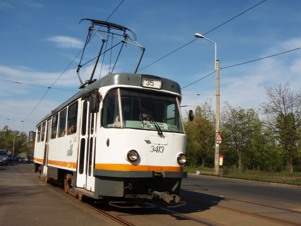 Бухарест - Илфов, Tatra T4R № 3413