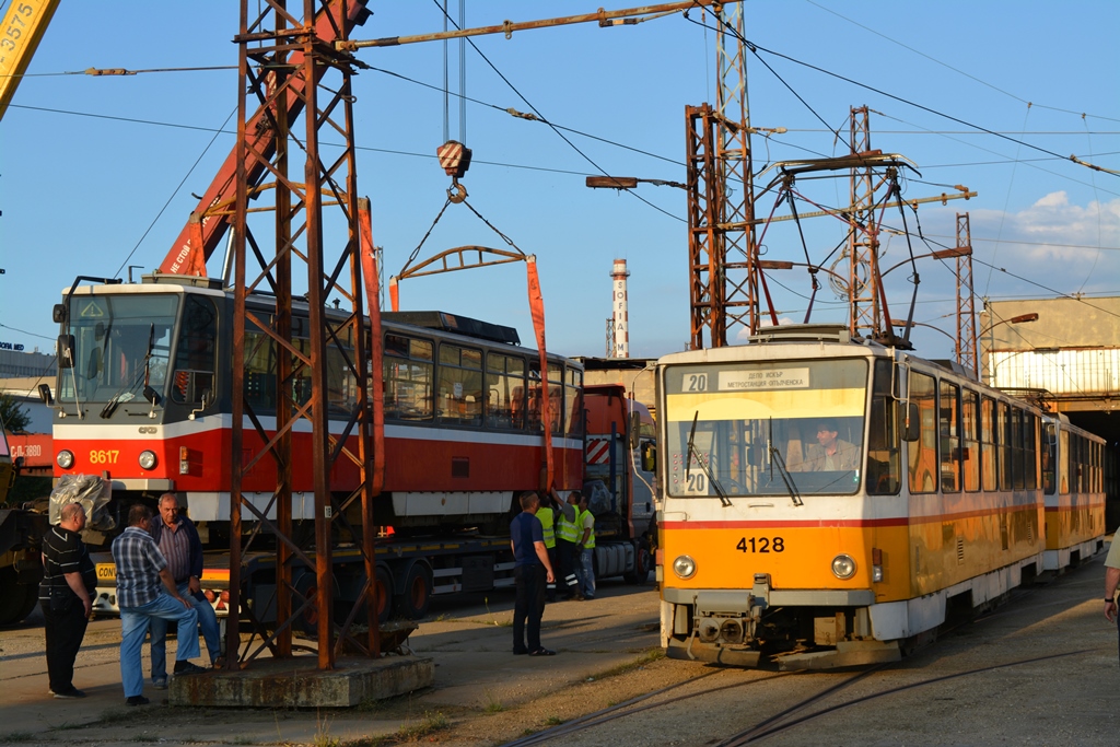 София, Tatra T6A5 № 4149; София, Tatra T6B5B № 4128; София — Доставка на 20 мотриси ČKD Tatra T6A5 — Юли — Октомври 2016