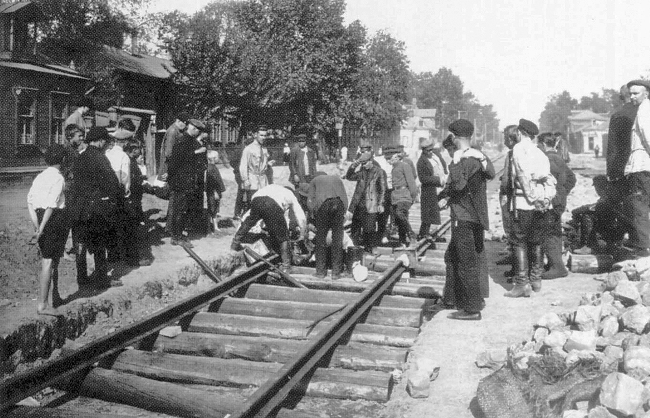 Москва — Исторические фотографии — Трамвай и Троллейбус (1921-1945)