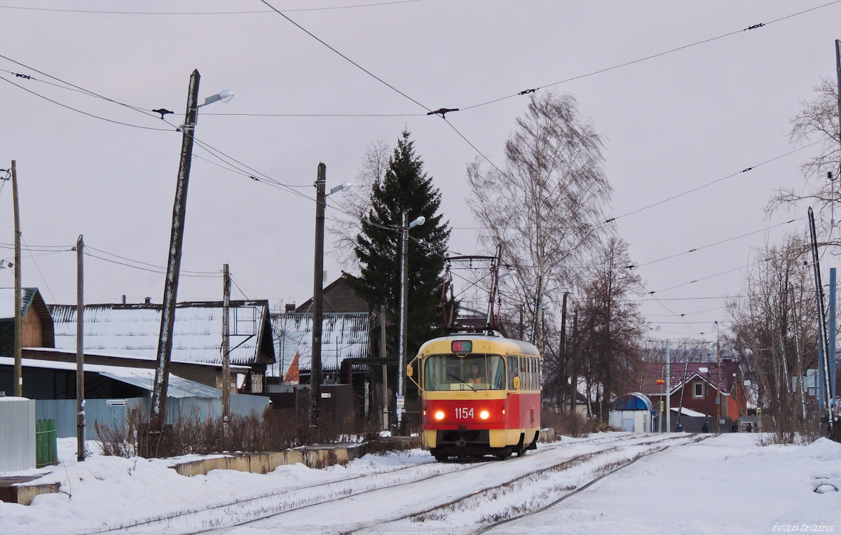 Ижевск, Tatra T3SU (двухдверная) № 1154