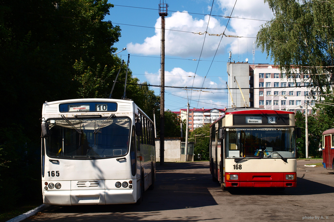 Ровно, Jelcz/KPNA PR110E № 165; Ровно, MPK/Jelcz 120MT № 168