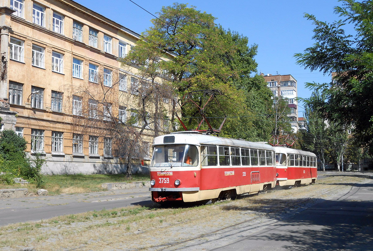 Донецк, Tatra T3SU (двухдверная) № 3759 (Т-759)