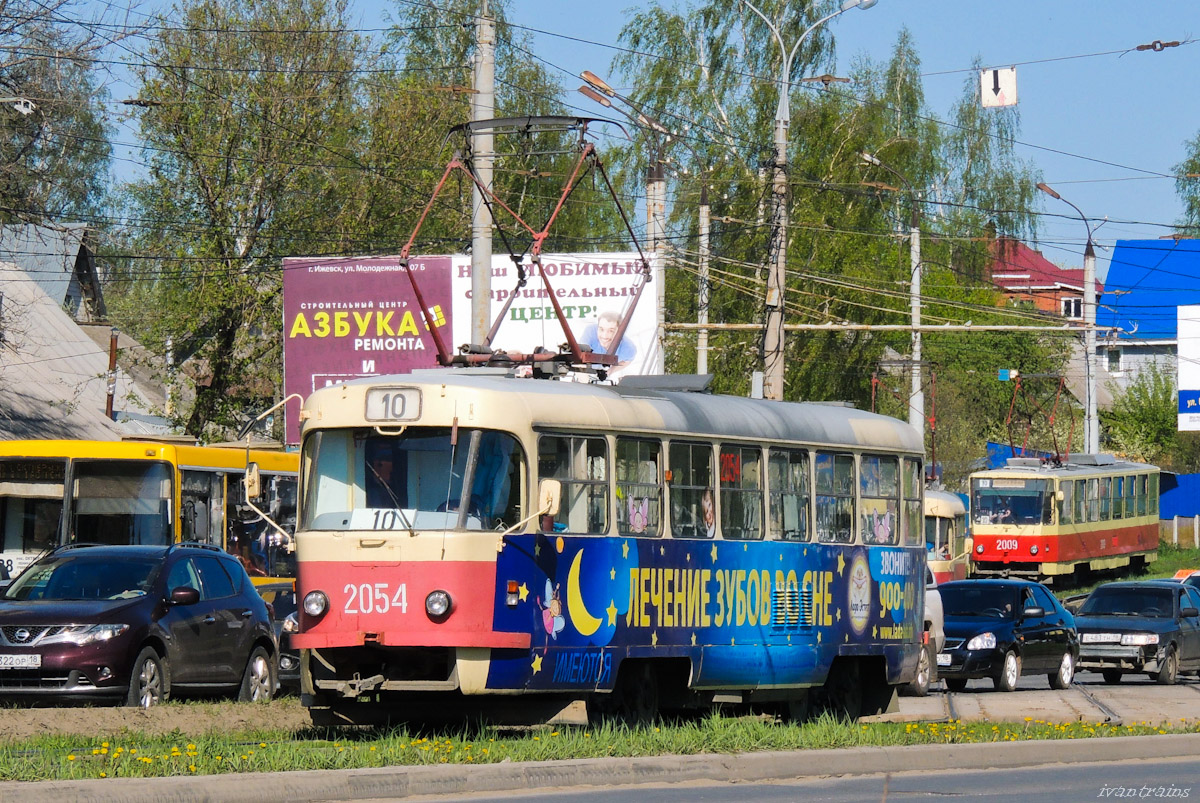 Ижевск, Tatra T3SU мод. Ижевск № 2054