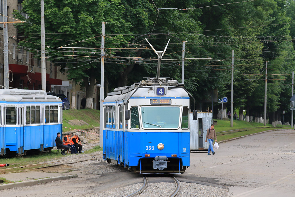 Винница, SWS/SIG/BBC Be 4/6 "Mirage" № 323; Винница — Реконструкция Каличанской площади (пл. Гагарина)