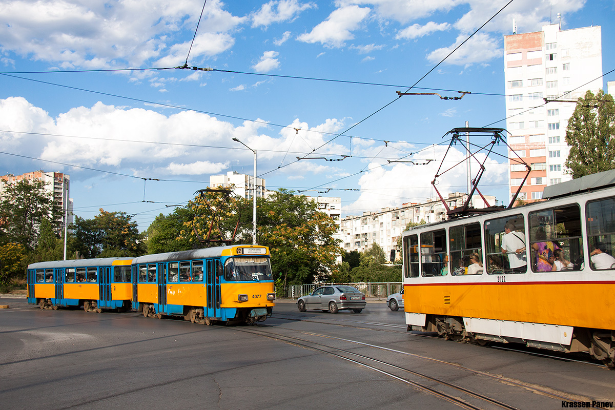 Szófia, Tatra T4D-M2 — 4077