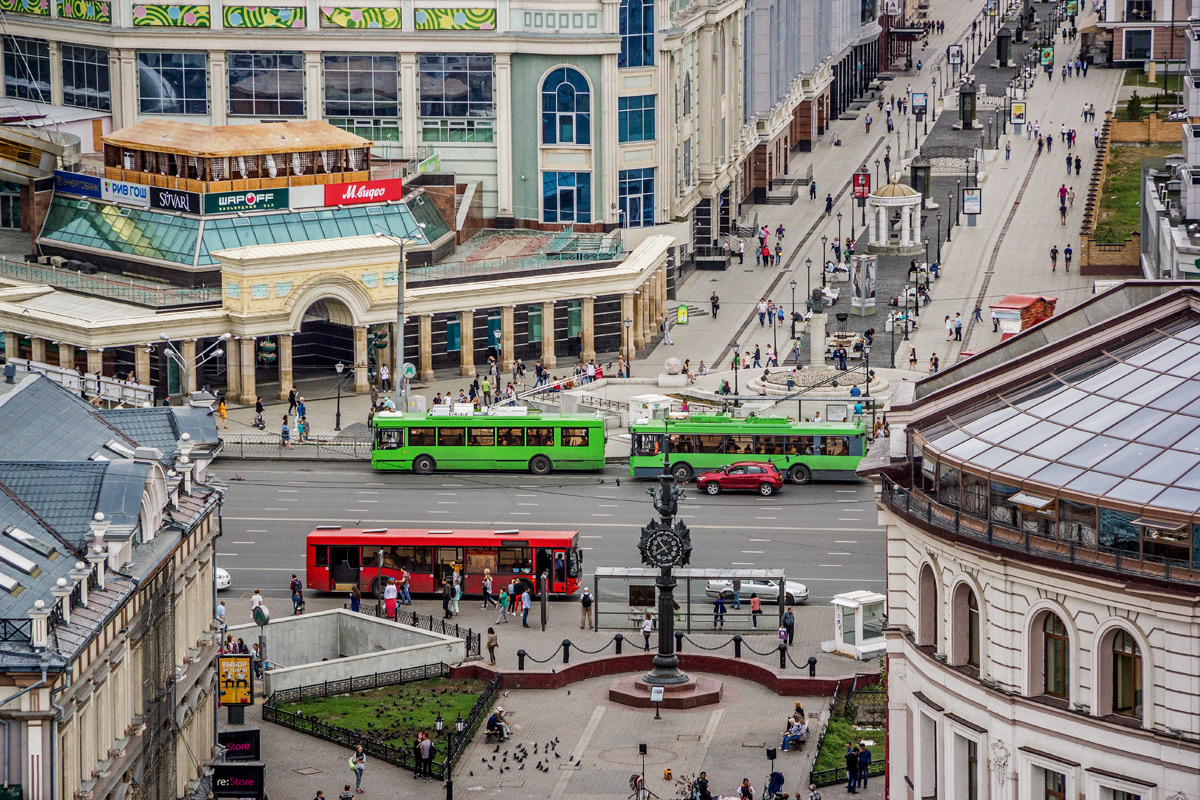 Kazan — City in motion; Kazan — ET Lines [1] — Center; Kazan — Photos from a height
