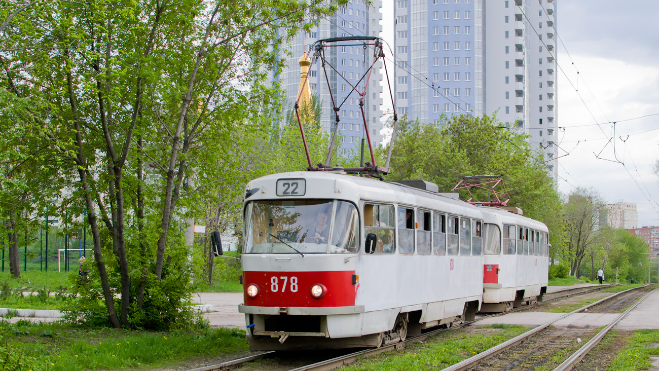 Самара, Tatra T3E № 878