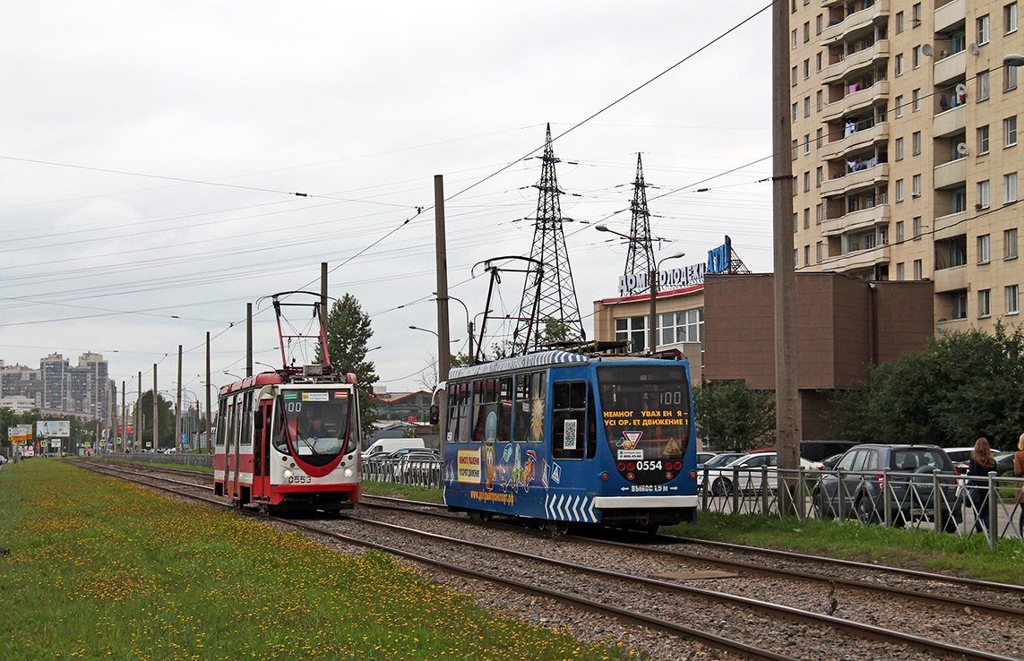 Санкт-Петербург, 71-134А (ЛМ-99АВН) № 0553; Санкт-Петербург, 71-134А (ЛМ-99АВН) № 0554