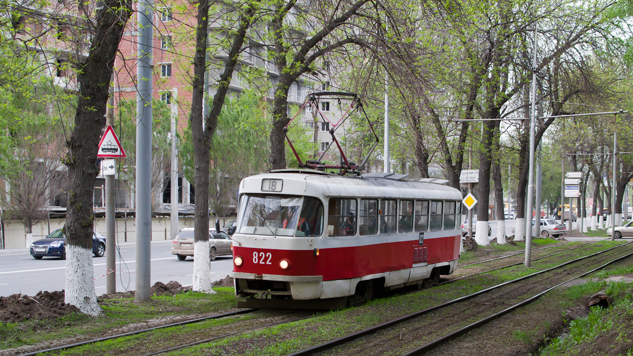 Самара, Tatra T3SU № 822