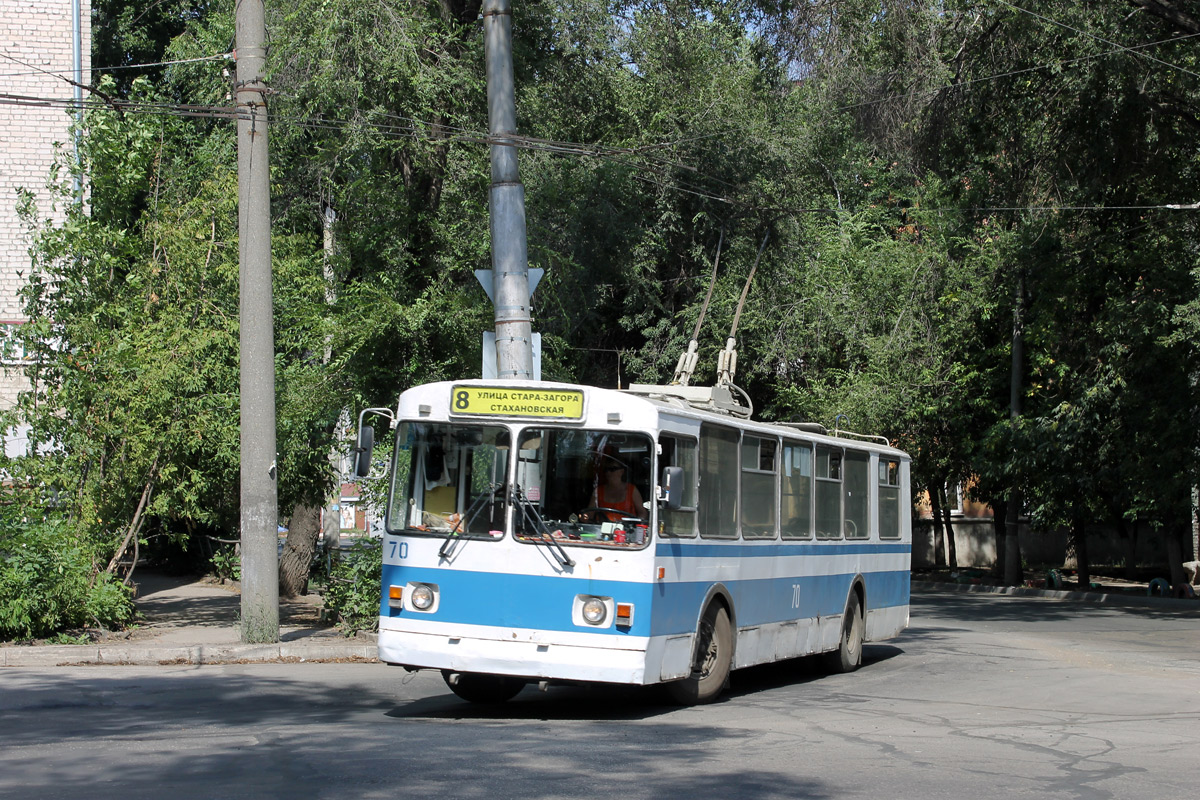 Самара, ЗиУ-682Г [Г00] № 70; Самара — Конечные станции и кольца (троллейбус)