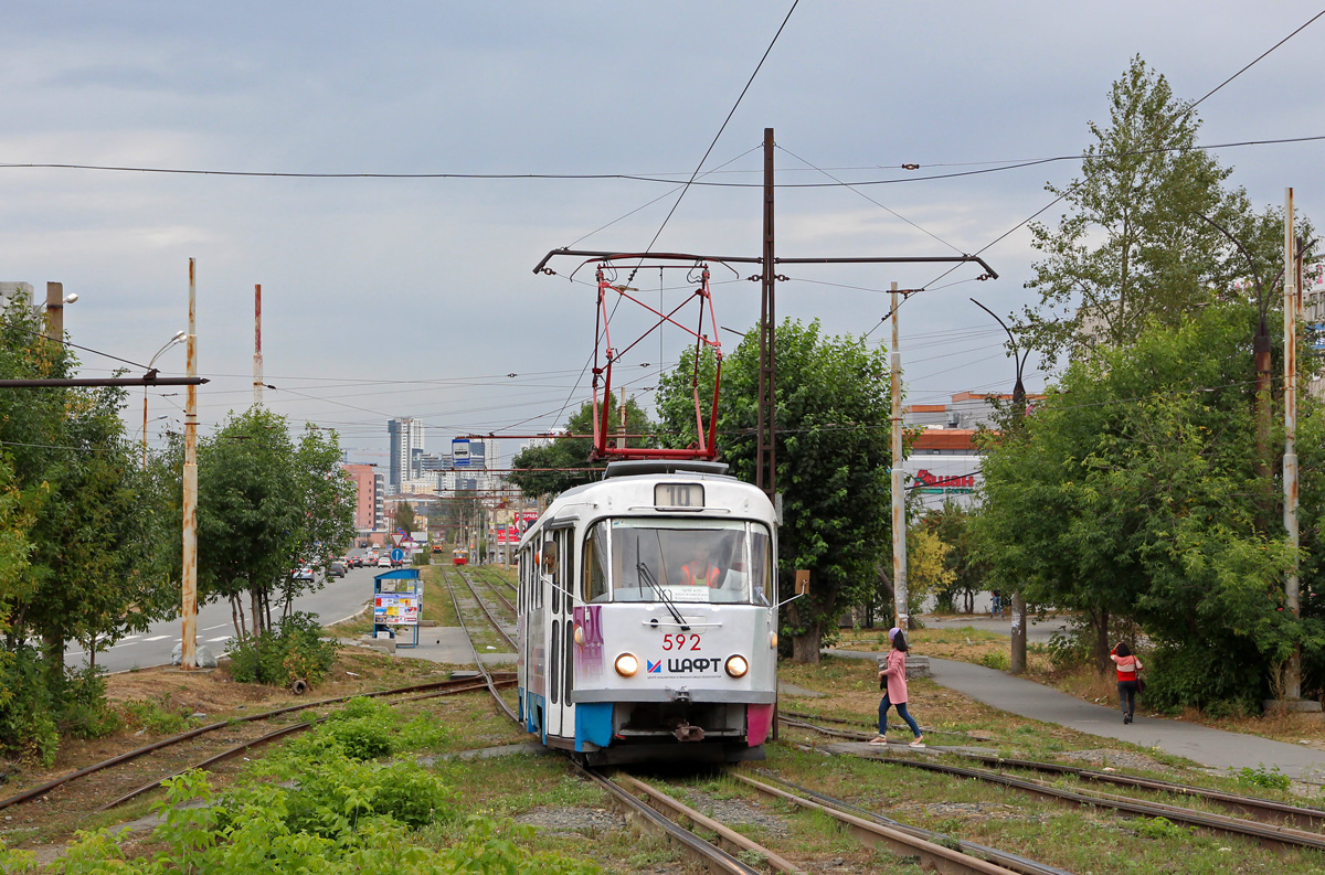 Yekaterinburg, Tatra T3SU # 592