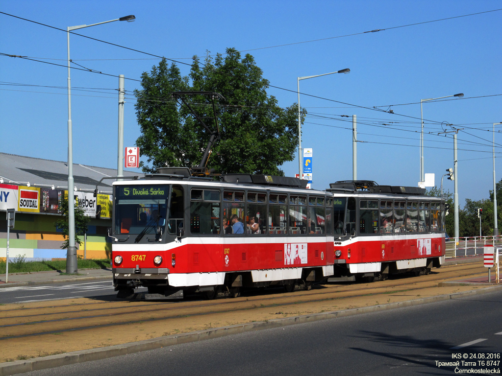 Прага, Tatra T6A5 № 8747