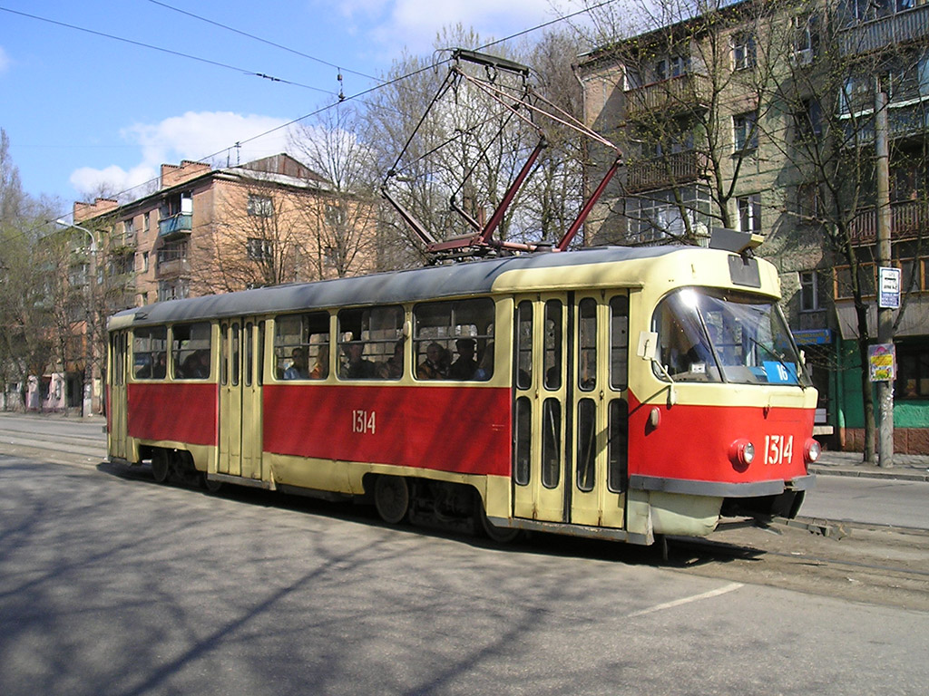 Днепр, Tatra T3SU № 1314