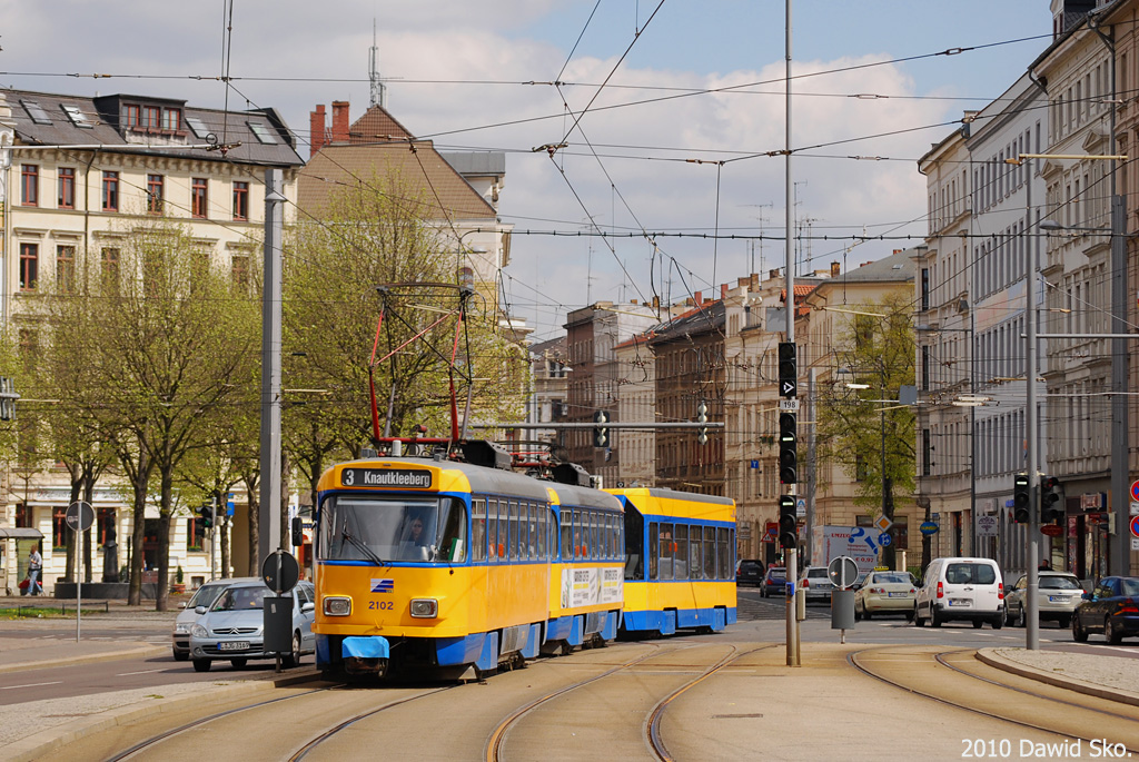 Лейпциг, Tatra T4D-M1 № 2102 Лейпциг, Tatra T4D-M1 № 2102