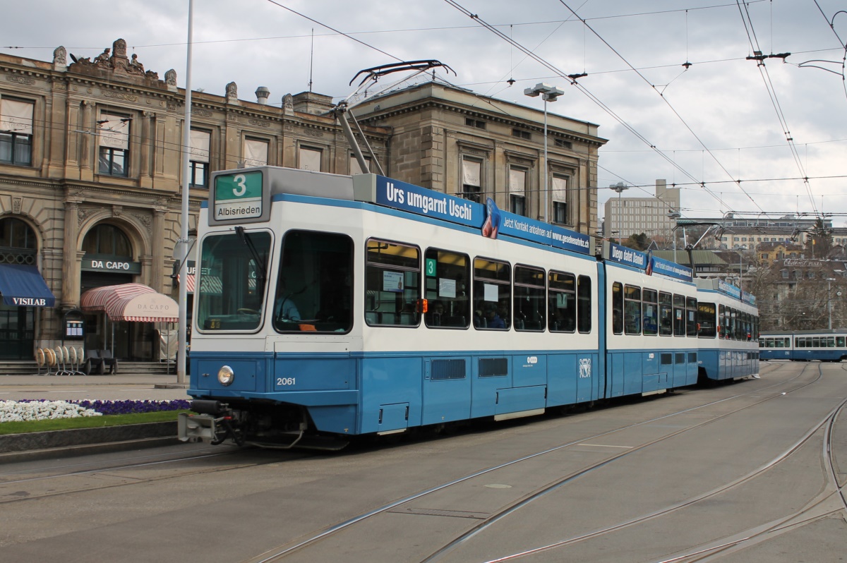 Цюрих, SWP/SIG/BBC Be 4/6 "Tram 2000" № 2061