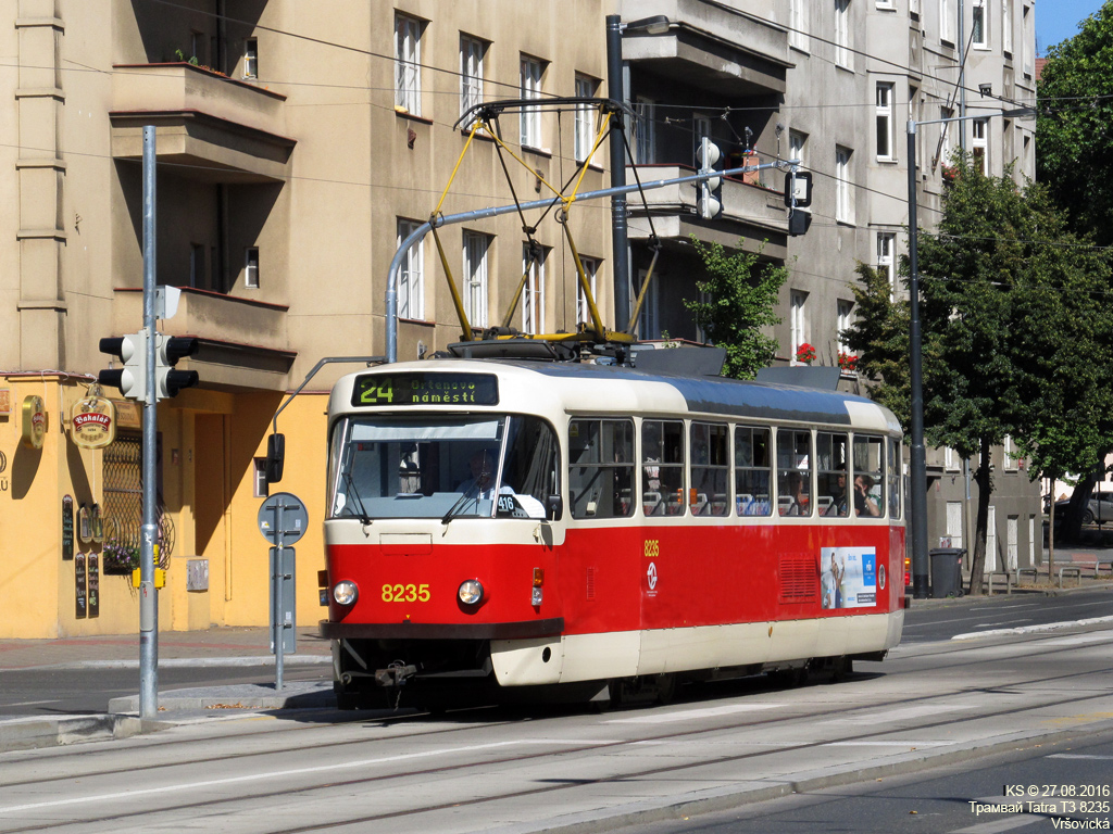 Прага, Tatra T3R.P № 8235