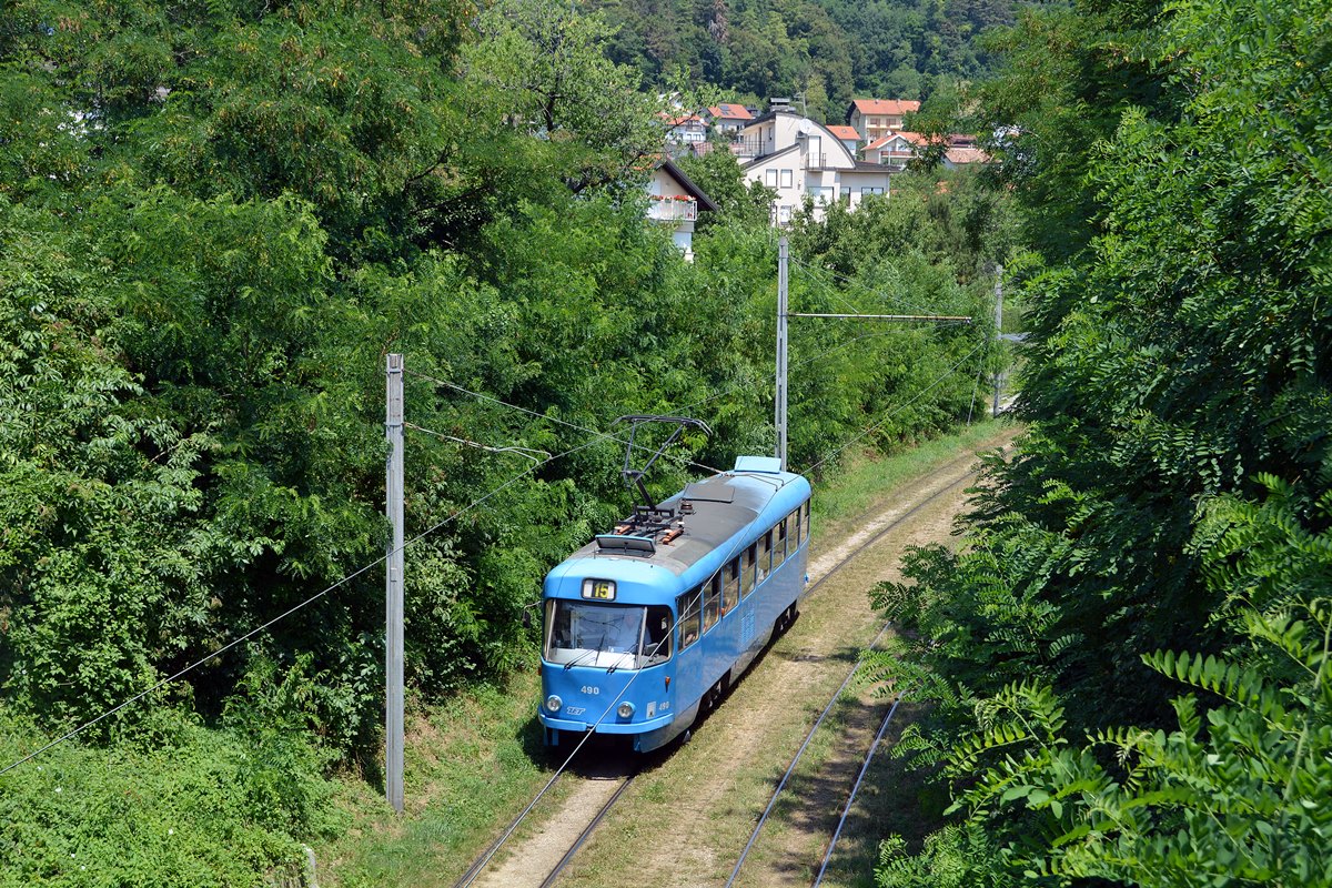 Загреб, Tatra T4YU № 490