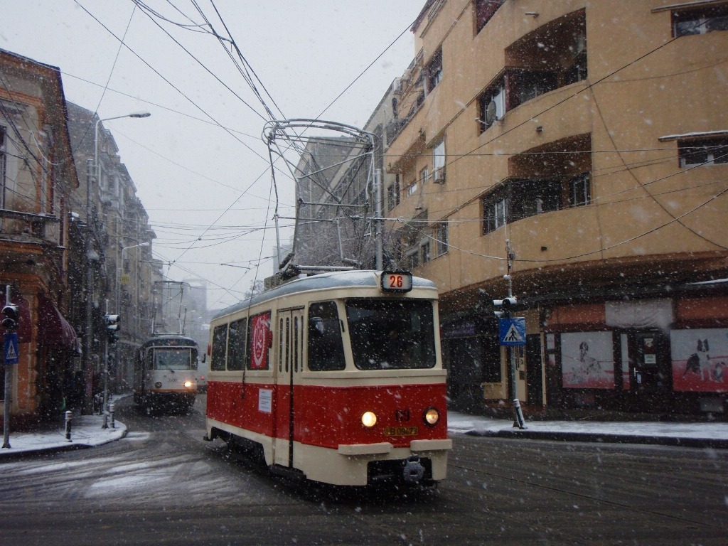 Бухарест, ITB Vo56 № 119; Бухарест, Tatra T4R № 3391; Бухарест — 120 лет электротранспорту в Бухаресте