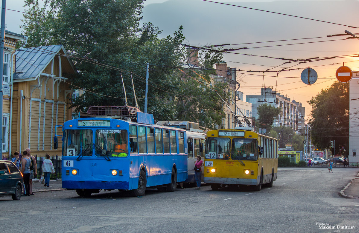 Омск, АКСМ 101 № 6; Омск, ЗиУ-682Г [Г00] № 128