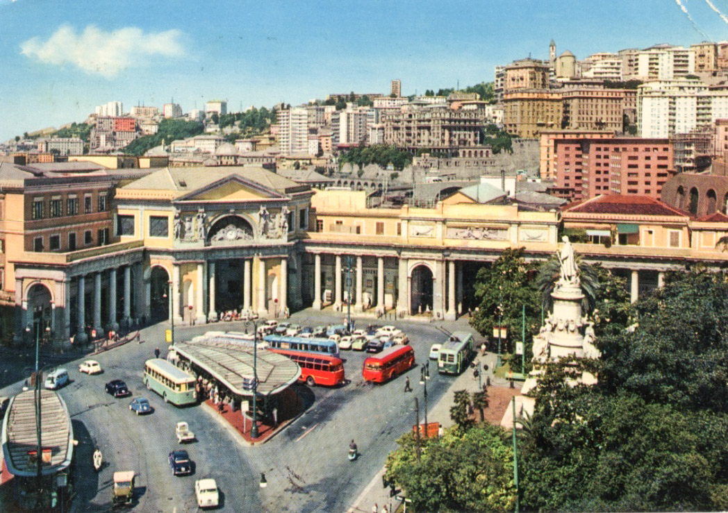 Genoa — Tramway and trolleybus — Old photos