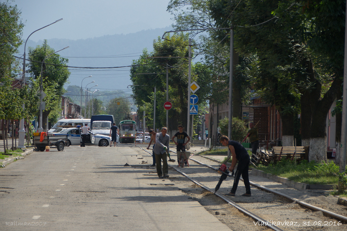 Wladikawkas — Construction, repair and reconstruction of tram lines