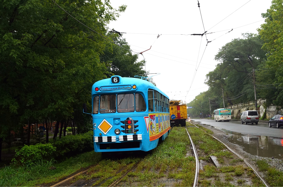 Владивосток, РВЗ-6М2 № 222; Владивосток — Происшествия; Владивосток — Тематические трамваи