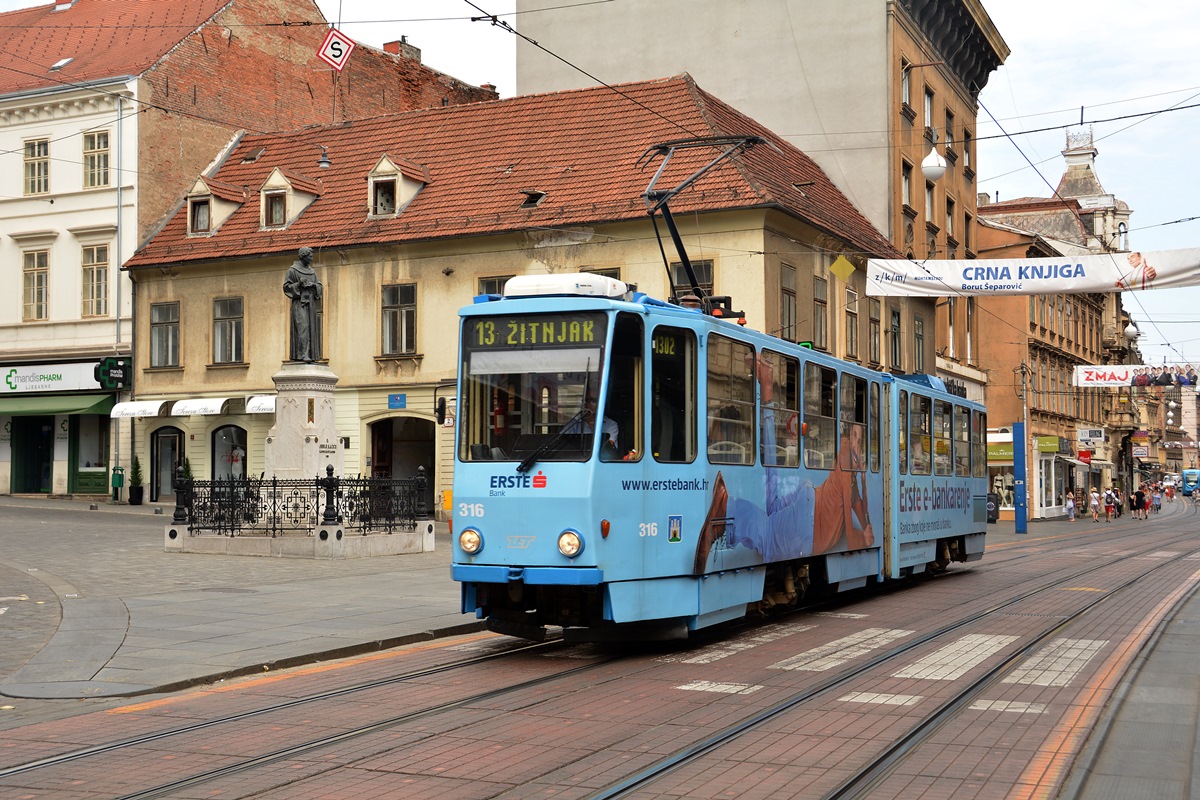Загреб, Tatra KT4YU № 316