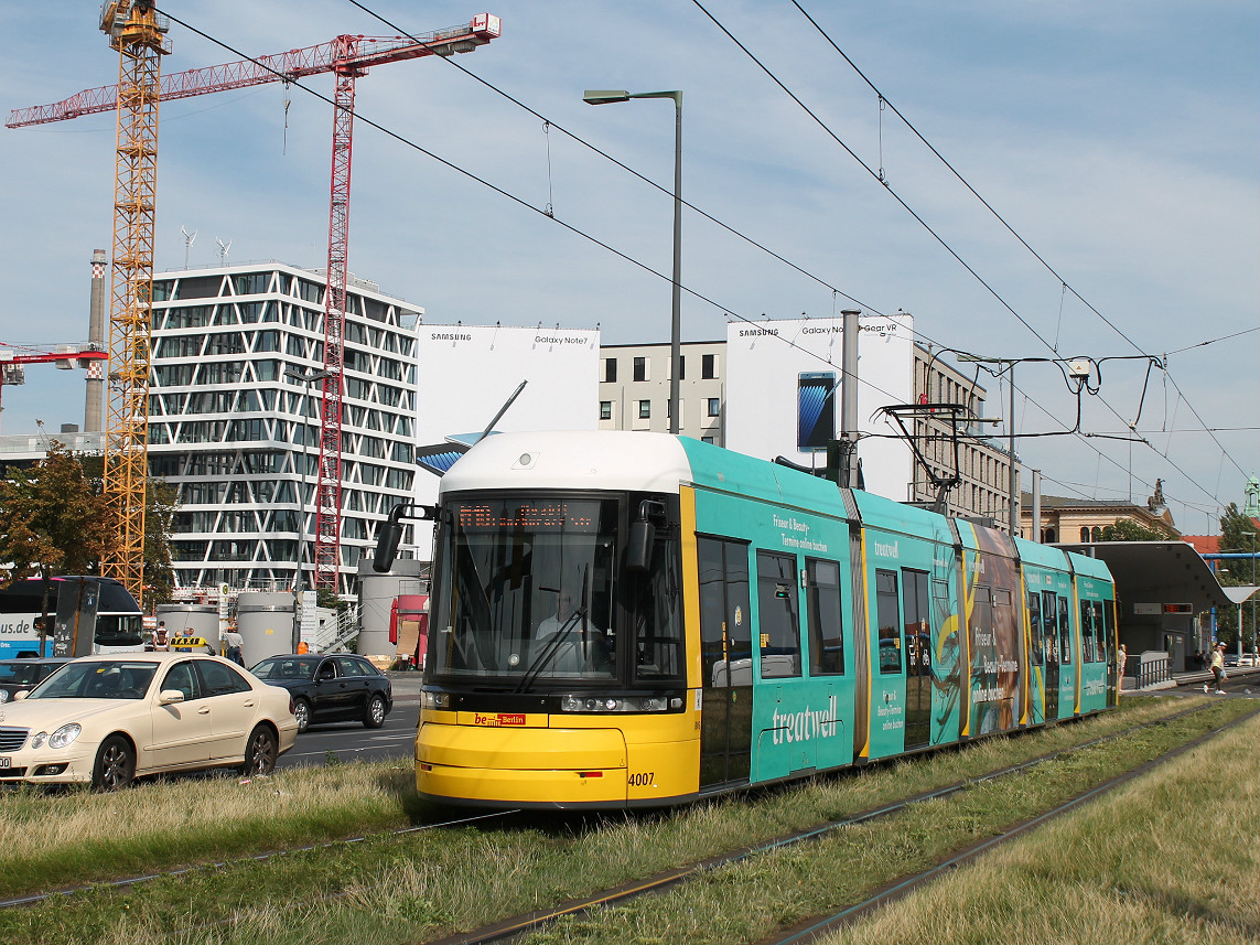 Берлин, Bombardier Flexity Berlin (GT6-08ZR/F6Z) № 4007