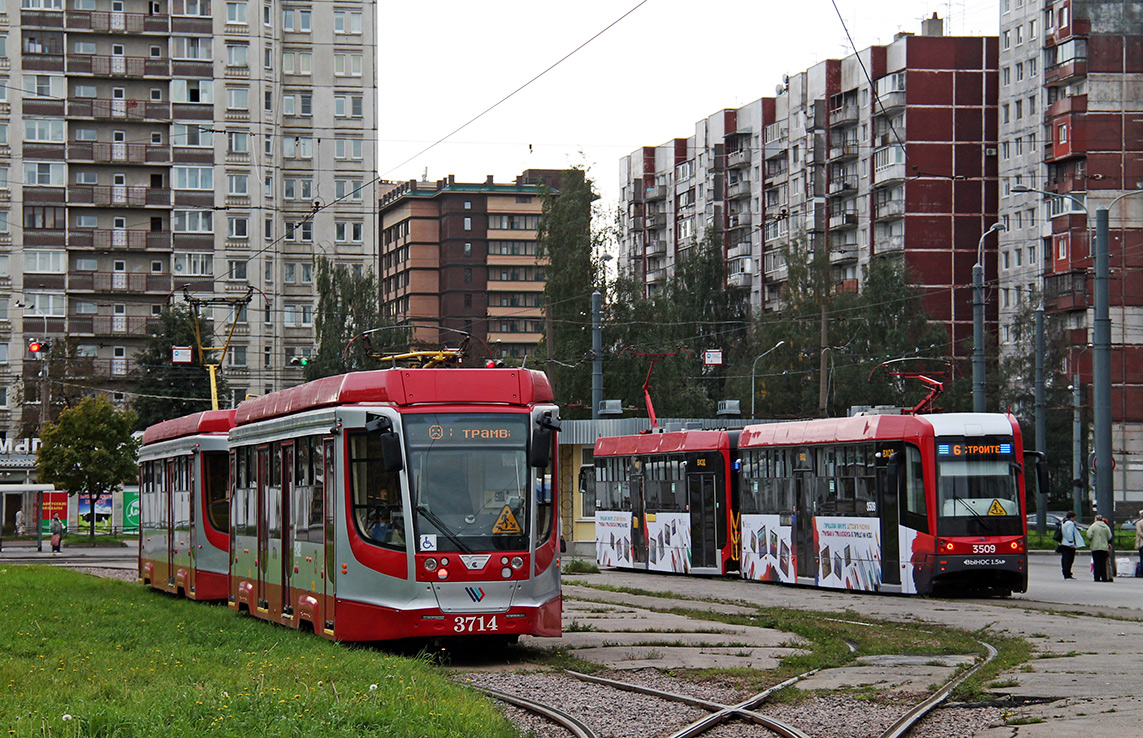 Санкт-Петербург, 71-623-03.01 № 3714; Санкт-Петербург, ЛМ-68М3 № 3509