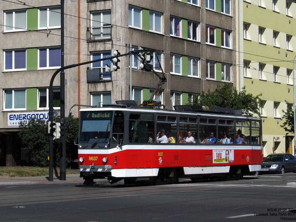 Прага, Tatra T6A5 № 8637